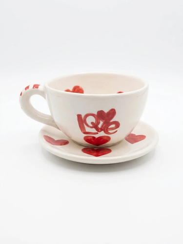 لیوان زیری طرح قلب